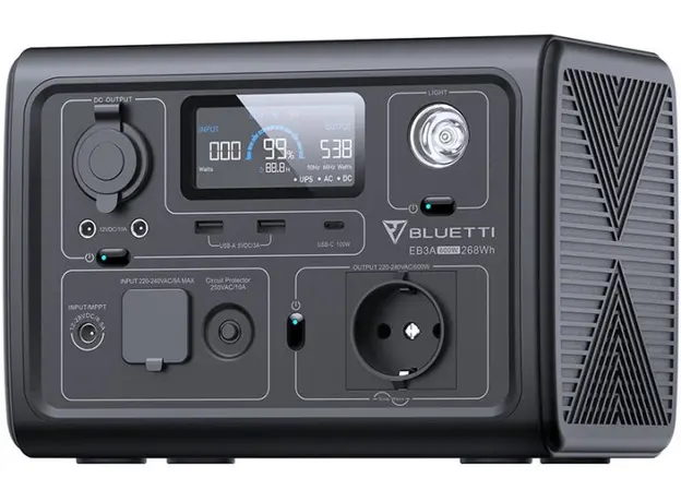Портативная зарядная станция Bluetti PowerOak EB3A 268wh 74444mah 600w - изображение 3