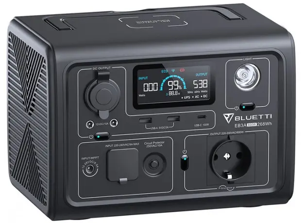Портативная зарядная станция Bluetti PowerOak EB3A 268wh 74444mah 600w - изображение 5
