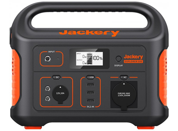 Зарядна станція Jackery Explorer 500 518Wh, 500W, Загальна вихідна потужність: 500 Вт  Зарядна станція Jackery Explorer 500 518Wh, 500W, Загальна вихідна потужність: 500 Вт