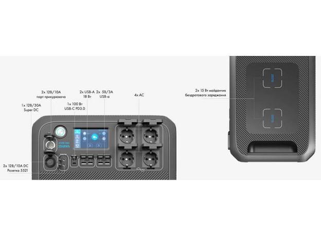 Зарядная станция BLUETTI AC200MAX Expandable Power Station (PB930906) 2048Wh 2200W - изображение 4 Зарядная станция BLUETTI AC200MAX Expandable Power Station (PB930906) 2048Wh 2200W - изображение 4