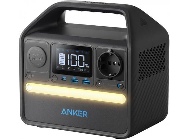 Зарядная станция ANKER PowerHouse 521 256Wh, 200W EU  Зарядная станция ANKER PowerHouse 521 256Wh, 200W EU