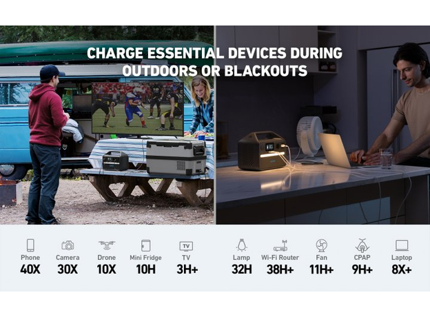 Зарядная станция ANKER PowerHouse 535 A1751311 512Wh, 500W - изображение 10 Зарядная станция ANKER PowerHouse 535 A1751311 512Wh, 500W - изображение 10
