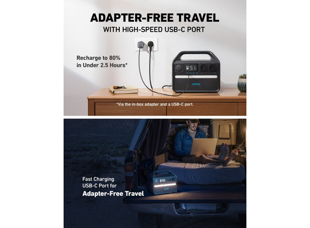 Зарядная станция ANKER PowerHouse 535 A1751311 512Wh, 500W - изображение 16 Зарядная станция ANKER PowerHouse 535 A1751311 512Wh, 500W - изображение 16