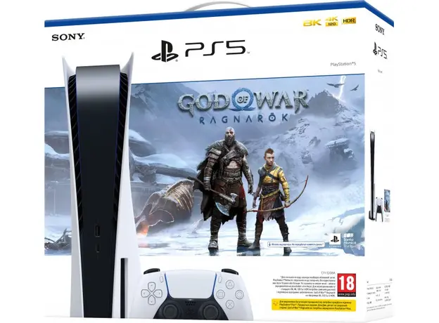 Игровая приставка Sony PlayStation 5 (PS5) Blu-ray Edition 825GB + God of War Ragnarok Bundle UA - зображення 4