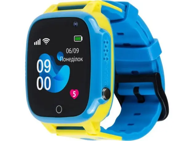 Детские умные часы AmiGo GO008 Glory GPS WiFi Blue-Yellow (976267), Маркетинговый цвет: Yellow 