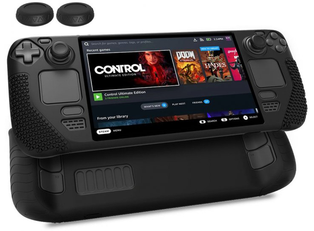 Приставка Valve Steam Deck 64 GB (1010_64), Цвет корпуса: Черный, Объем: 64 ГБ - изображение 6 Приставка Valve Steam Deck 64 GB (1010_64), Цвет корпуса: Черный, Объем: 64 ГБ - изображение 6