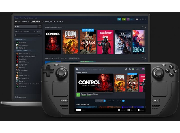 Приставка Valve Steam Deck 64 GB (1010_64), Цвет корпуса: Черный, Объем: 64 ГБ - изображение 9 Приставка Valve Steam Deck 64 GB (1010_64), Цвет корпуса: Черный, Объем: 64 ГБ - изображение 9