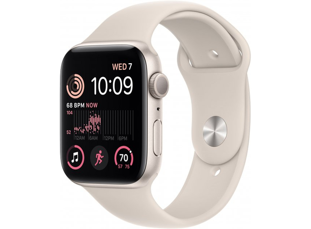Смарт-часы Apple Watch SE (2022) GPS 40mm Starlight Aluminium Case with Starlight Sport Band M/L (MNT63)  Смарт-часы Apple Watch SE (2022) GPS 40mm Starlight Aluminium Case with Starlight Sport Band M/L (MNT63)