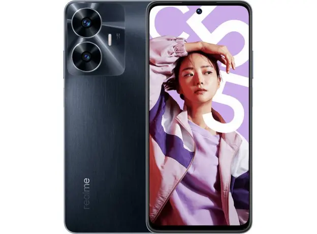 Мобильный телефон Realme C55 8/256GB, Dual nanoSIM Black (RMX3710) с отпечатком пальца, Встроенная память: 256 ГБ, Цветовое название: Black 
