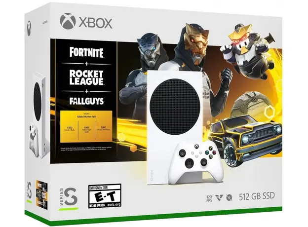 Microsoft Xbox Series S 512GB Fortnite, Rocket League, FallGuys Bundle 