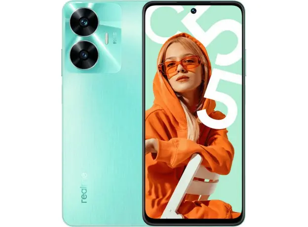 Realme C55 8/256GB Rainforest RMX3710, Встроенная память: 256 ГБ, Цвет производителя: Turquoise 