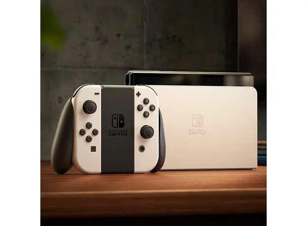 Портативная игровая приставка Nintendo Switch OLED with Neon Blue and Neon Red Joy-Con (045496453435), Цвет корпуса: Белый, Объем: 64 ГБ - изображение 11