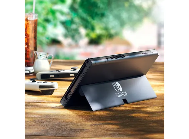 Портативная игровая приставка Nintendo Switch OLED with Neon Blue and Neon Red Joy-Con (045496453435), Цвет корпуса: Белый, Объем: 64 ГБ - изображение 17