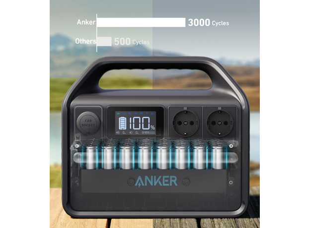 Зарядная станция ANKER PowerHouse 535 A1751311 512Wh, 500W - изображение 19 Зарядная станция ANKER PowerHouse 535 A1751311 512Wh, 500W - изображение 19
