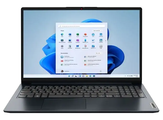 Ноутбук Lenovo IdeaPad 1 15IGL7 (82V7000HRM) 15.6", темно-синий 