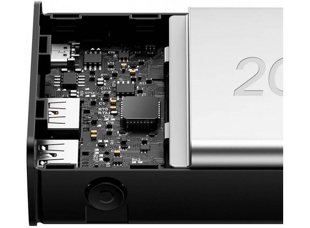 Baseus Adaman 2 Metal Digital Display 20000mAh 30W Black PPAD050001, Основний колір: Чорний - зображення 5 Baseus Adaman 2 Metal Digital Display 20000mAh 30W Black PPAD050001, Основний колір: Чорний - зображення 5