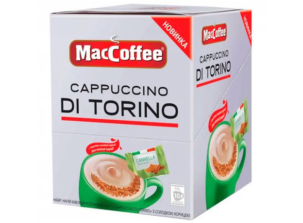 MacCoffee Cappuccino Di Torino со сладкой корицей 25 г x 10 шт 888729002264  MacCoffee Cappuccino Di Torino со сладкой корицей 25 г x 10 шт 888729002264