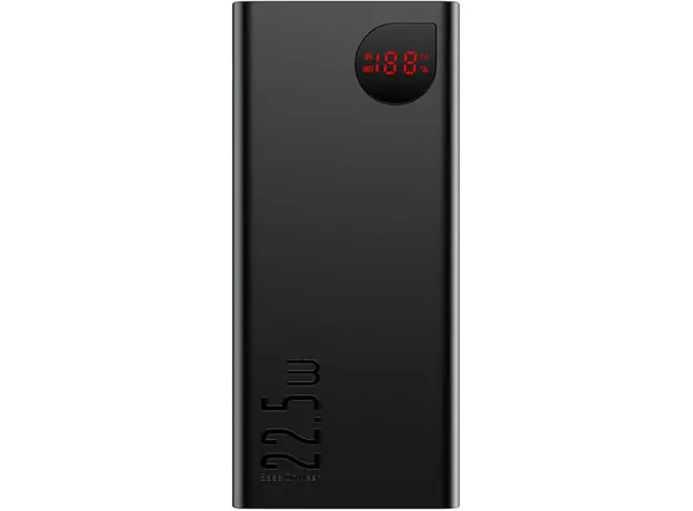 Повербанк Baseus Adaman Metal 20000mAh PD 22.5W USB-C 2 xUSB-A QC 3.0 Lightning Black (PPAD070101) 