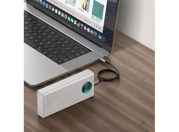 Повербанк Baseus Amblight Digital Quick 30000mAh 65W White (PPLG000102) - изображение 4