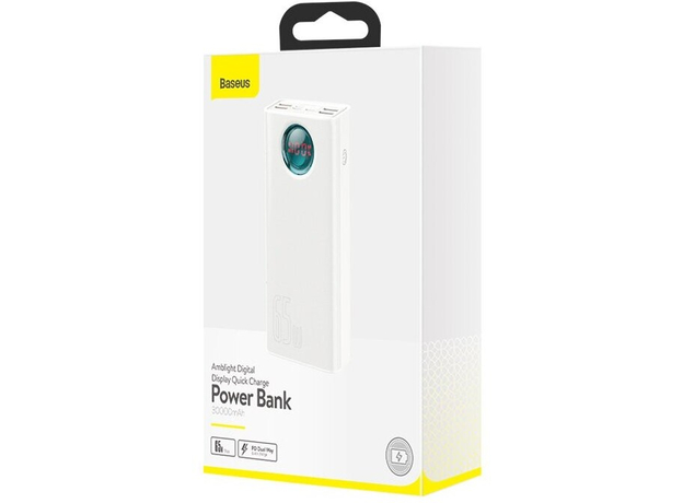 Повербанк Baseus Amblight Digital Quick 30000mAh 65W White (PPLG000102) - изображение 7