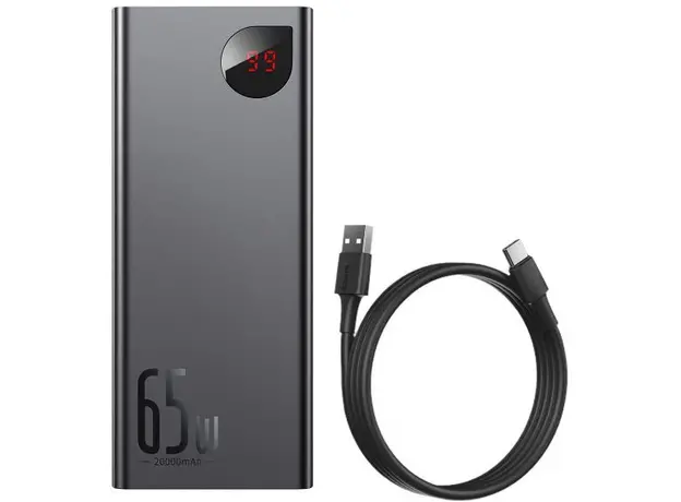 Baseus Adaman Metal Digital Display 20000mAh 65W (PPIMDA-D01) Black - изображение 4