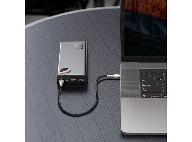 Baseus Adaman Metal Digital Display 20000mAh 65W (PPIMDA-D01) Black - изображение 10