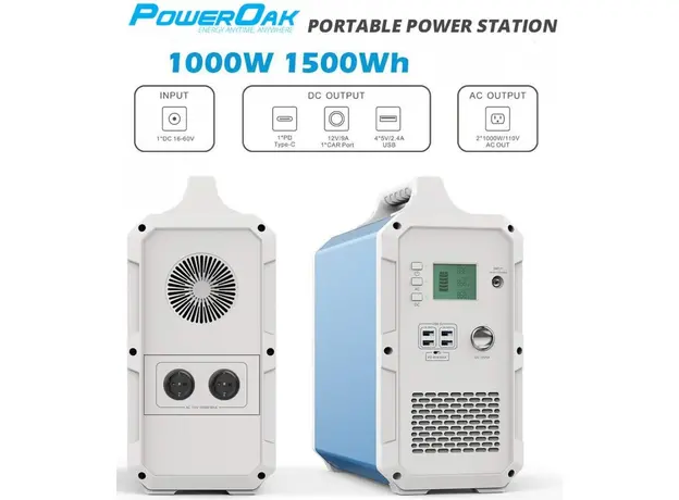 Bluetti PowerOak EB150 / 1500Wh / 1000W (EB150 Blue) - зображення 7