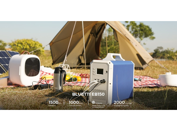 Bluetti PowerOak EB150 / 1500Wh / 1000W (EB150 Blue) - зображення 4 Bluetti PowerOak EB150 / 1500Wh / 1000W (EB150 Blue) - зображення 4