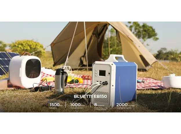 Bluetti PowerOak EB150 / 1500Wh / 1000W (EB150 Blue) - зображення 4