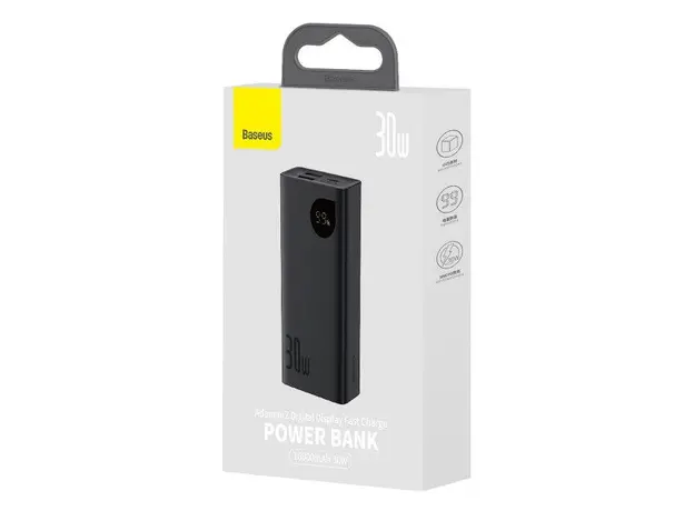 Повербанк Baseus Adaman 2 Metal Digital Display 20000mAh 30W White (PPAD050002), Цвет продукта: Белый - изображение 6