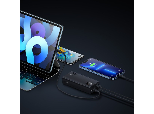 Baseus Adaman 2 Metal Digital Display 20000mAh 30W Black PPAD050001, Основний колір: Чорний - зображення 9 Baseus Adaman 2 Metal Digital Display 20000mAh 30W Black PPAD050001, Основний колір: Чорний - зображення 9