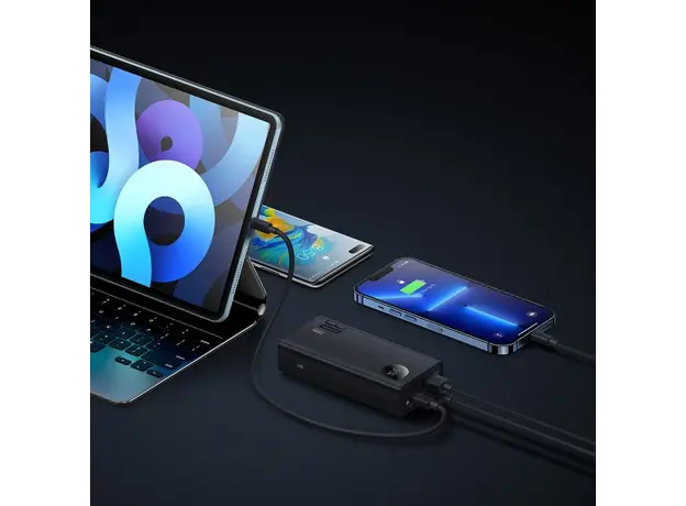 Baseus Adaman 2 Metal Digital Display 20000mAh 30W Black PPAD050001, Цвет продукта: Черный - изображение 9