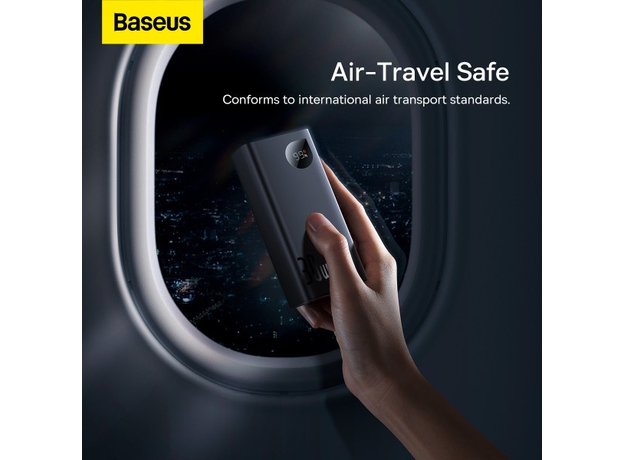 Baseus Adaman 2 Metal Digital Display 20000mAh 30W Black PPAD050001, Основний колір: Чорний - зображення 10 Baseus Adaman 2 Metal Digital Display 20000mAh 30W Black PPAD050001, Основний колір: Чорний - зображення 10