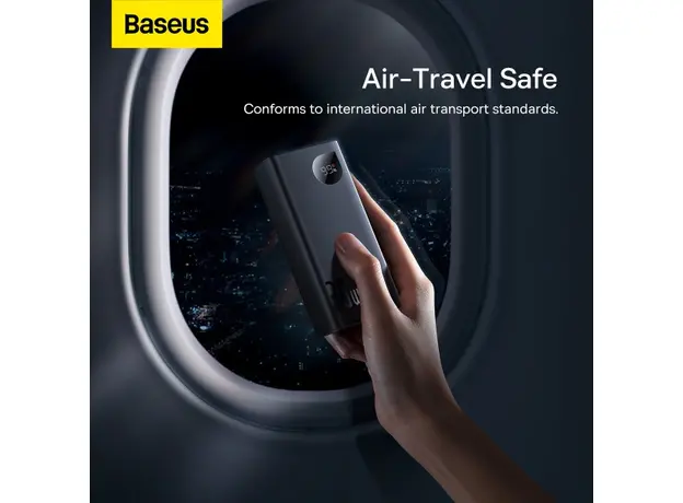 Baseus Adaman 2 Metal Digital Display 20000mAh 30W Black PPAD050001, Цвет продукта: Черный - изображение 10