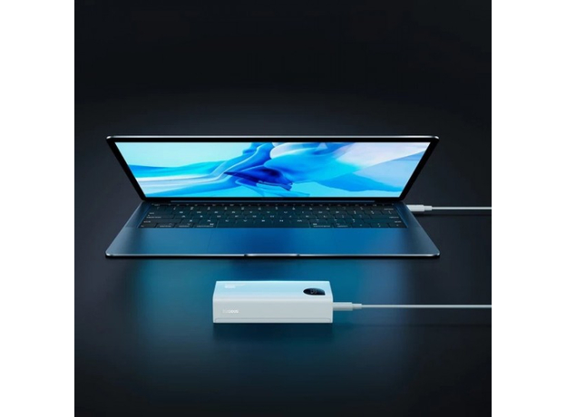 Повербанк Baseus Adaman 2 Metal Digital Display 20000mAh 30W White (PPAD050002), Цвет продукта: Белый - изображение 8 Повербанк Baseus Adaman 2 Metal Digital Display 20000mAh 30W White (PPAD050002), Цвет продукта: Белый - изображение 8