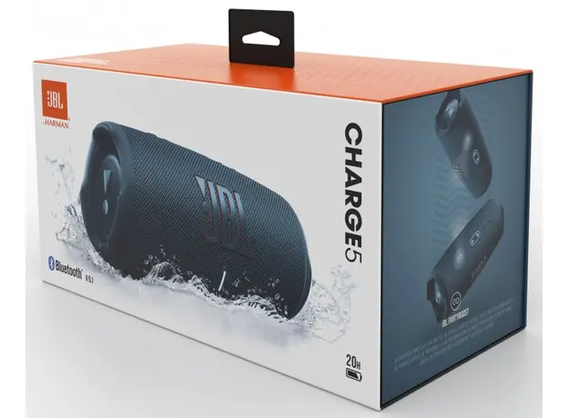 Беспроводная колонка JBL Charge 5 Blue JBLCHARGE5BLU, Цвет производителя: Blue - изображение 8