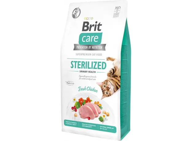 Brit Care Cat GF Sterilized Urinary Health 7 кг 8595602540723 