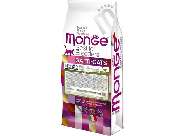 Сухой корм для котов Monge Cat Sensitive 10 кг (8009470004831) 