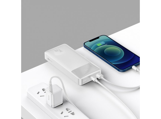 Baseus Bipow 20000 mAh 15 W White (PPDML-J02) - изображение 6 Baseus Bipow 20000 mAh 15 W White (PPDML-J02) - изображение 6