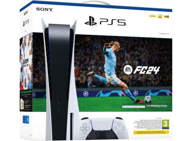 Sony PlayStation 5 Ultra HD Blu-ray + EA SPORTS FC 24 1000040036 - изображение 3 Sony PlayStation 5 Ultra HD Blu-ray + EA SPORTS FC 24 1000040036 - изображение 3
