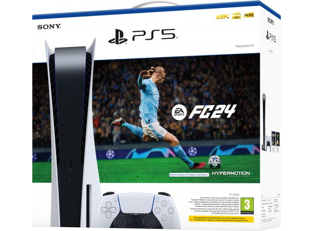 Sony PlayStation 5 Ultra HD Blu-ray + EA SPORTS FC 24 1000040036 - изображение 4 Sony PlayStation 5 Ultra HD Blu-ray + EA SPORTS FC 24 1000040036 - изображение 4