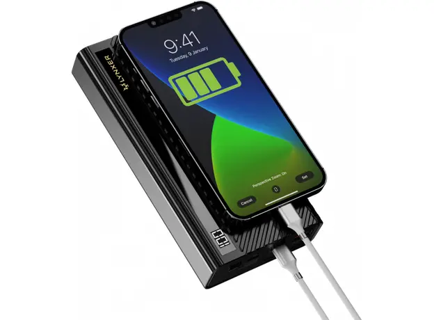 Lynxer Power Bank 22500mAh PD+ QC 65W Black 5904496001594 - зображення 3
