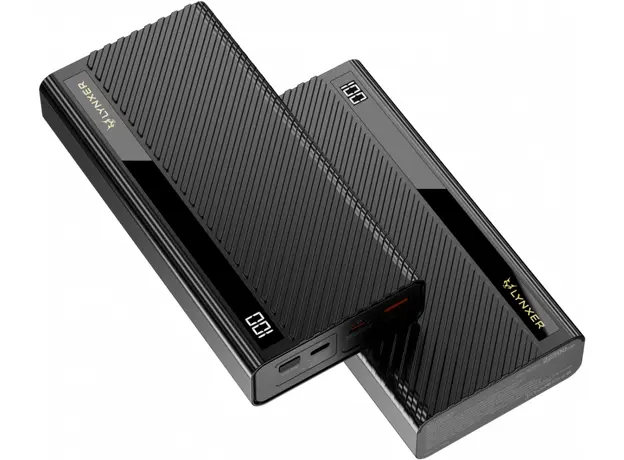 Lynxer Power Bank 22500mAh PD+ QC 65W Black 5904496001594 - зображення 4