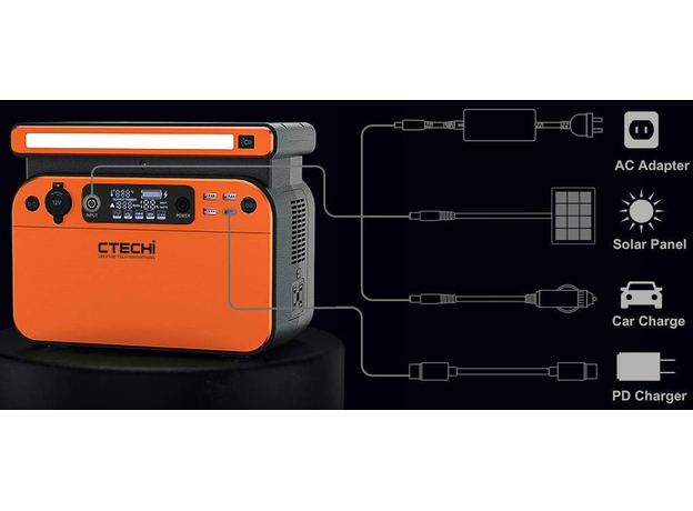 Зарядная станция CTECHi GT500 / 500W / 220V / 518Wh - изображение 5 Зарядная станция CTECHi GT500 / 500W / 220V / 518Wh - изображение 5