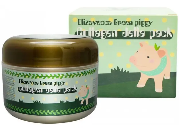 Elizavecca Green Piggy Collagen Jella Pack коллагеновая маска (8809311914035) 