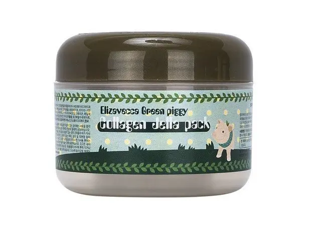 Elizavecca Green Piggy Collagen Jella Pack коллагеновая маска (8809311914035) - изображение 2