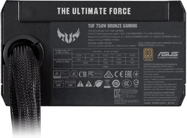Блок питания ASUS TUF Gaming 750W 80+ Bronze (TUF-GAMING-750B) - изображение 11