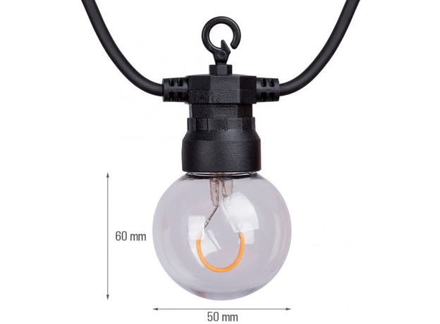 Ретро гирлянда YES! Fun LED уличная D-50 (5056137165636) (801170) - изображение 3 Ретро гирлянда YES! Fun LED уличная D-50 (5056137165636) (801170) - изображение 3