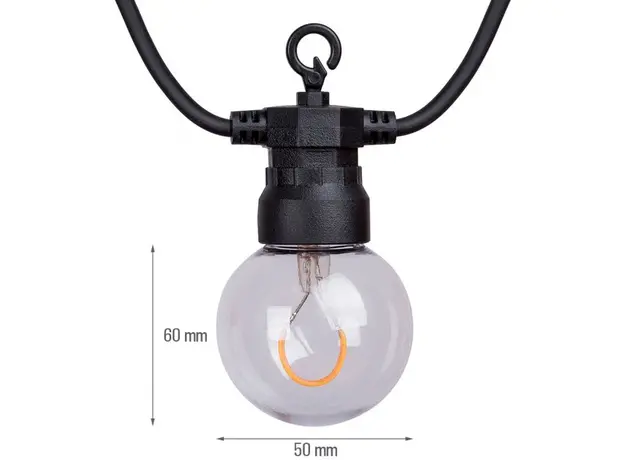 Ретро гірлянда YES! Fun LED вулична D-50 (5056137165636) (801170) - зображення 3