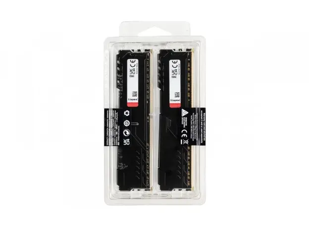 Оперативная память Kingston Fury 16 GB Beast Black KF432C16BBK2/16, Емкость одного модуля: 8 ГБ, Ранг памяти: Одноранговая - изображение 4